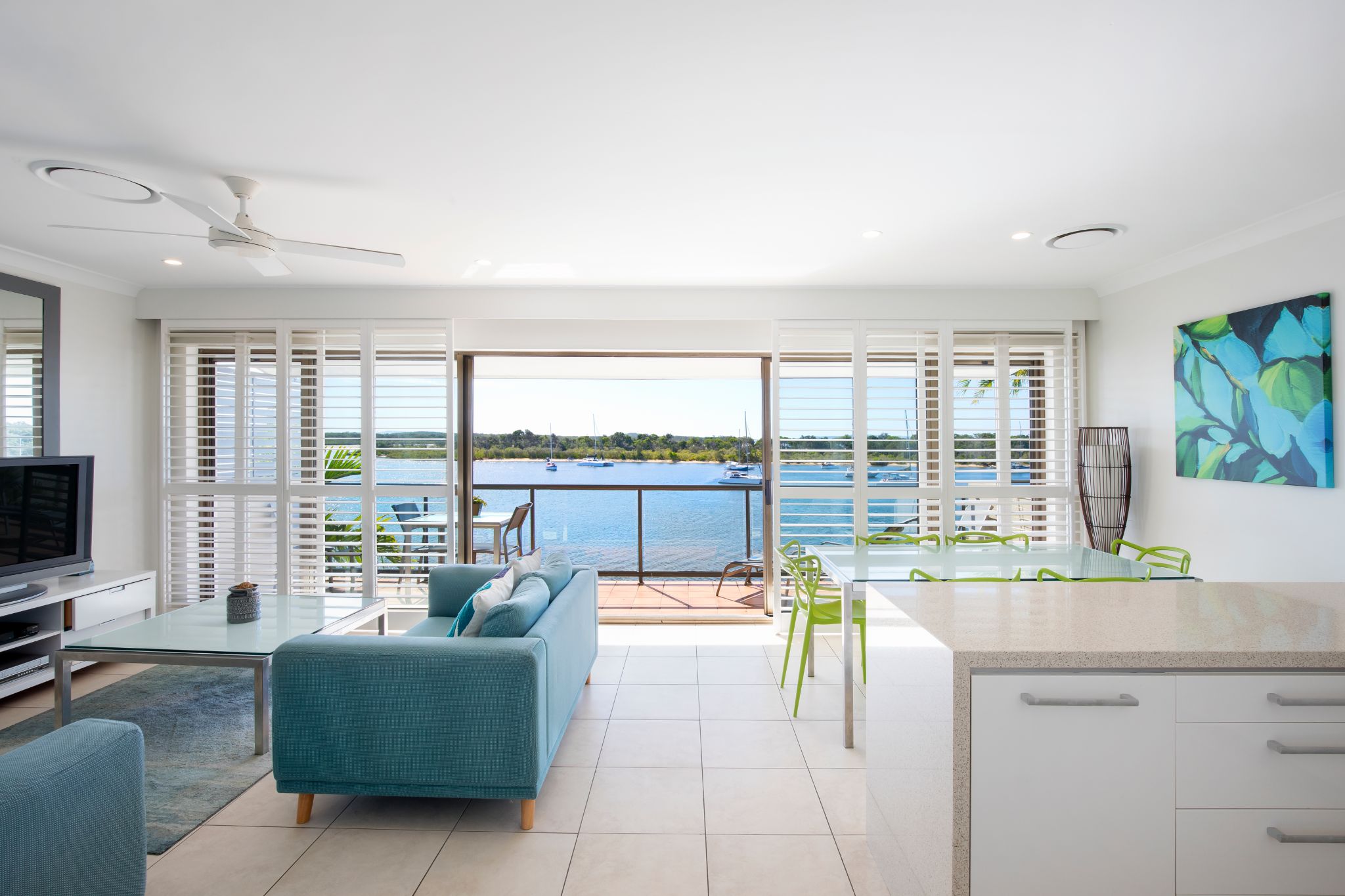 Two Bedroom Superior Apartment lounge kitchen view