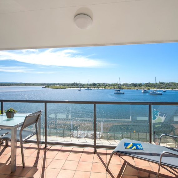 Noosa Shores Resort two-bedroom Superior apartment overlooking Noosa River