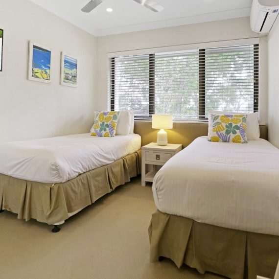 Noosa Shores Resort 2 bed Deluxe bedroom