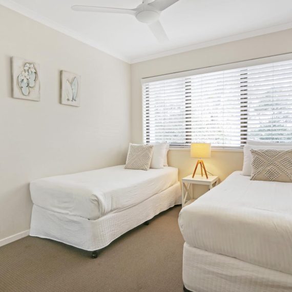 Noosa Shores Resort 2 bed Standard bedroom