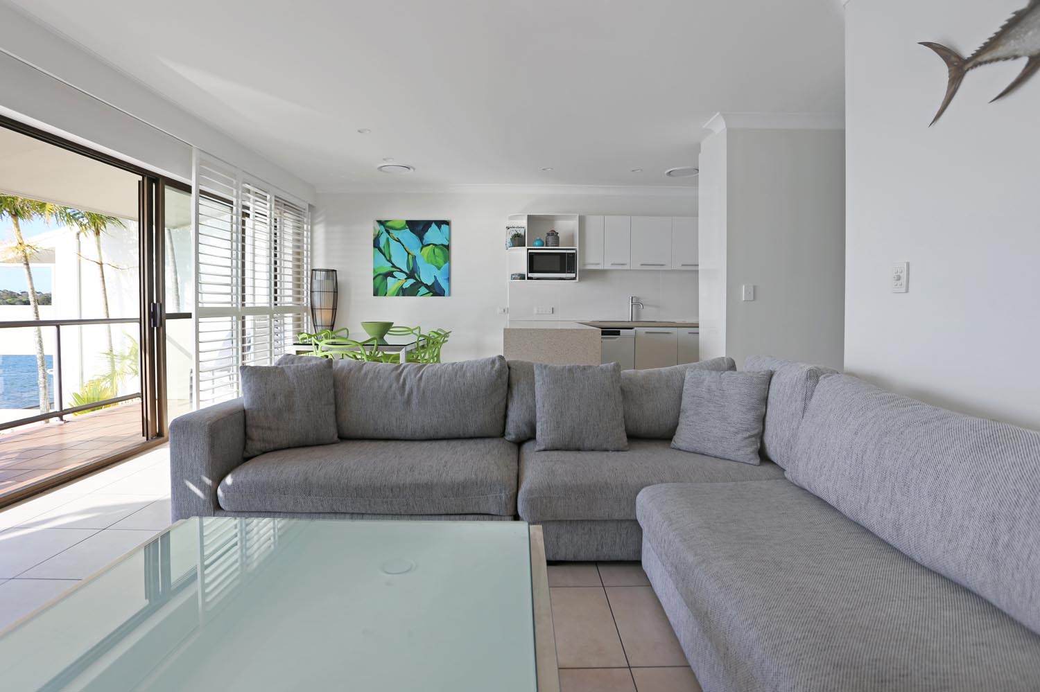 Noosa Shores Resort Superior 2 bed loungeroom