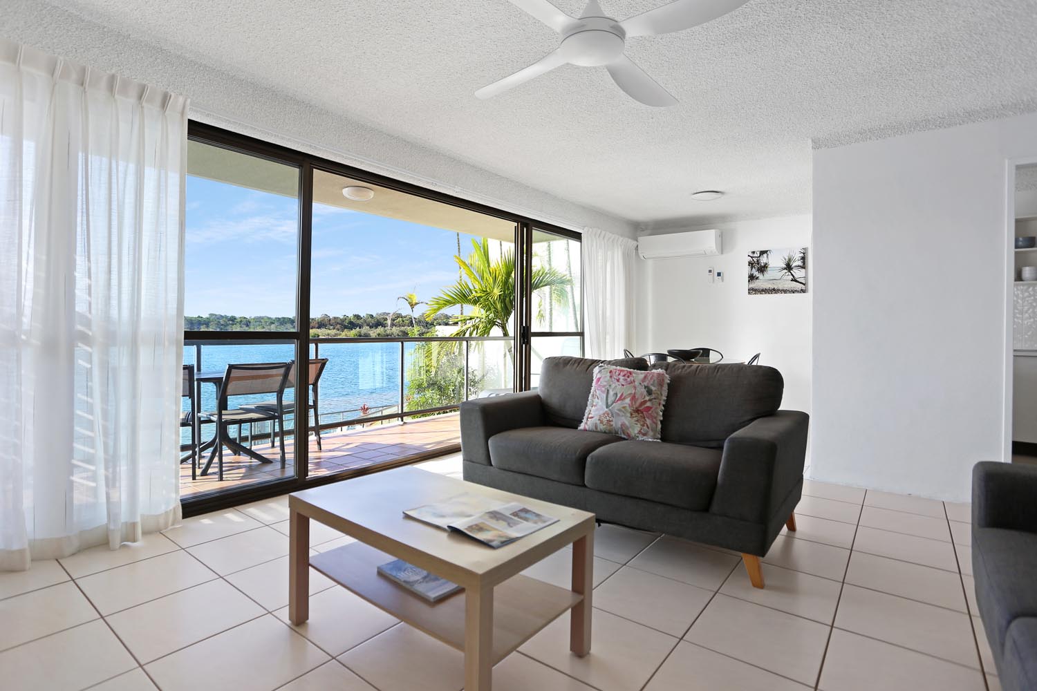 Noosa Shores Resort 2 bed Standard loungeroom