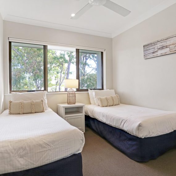 Noosa Shores Resort Deluxe double bedroom